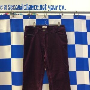 Dark purple Y2k corduroy Chico’s pants